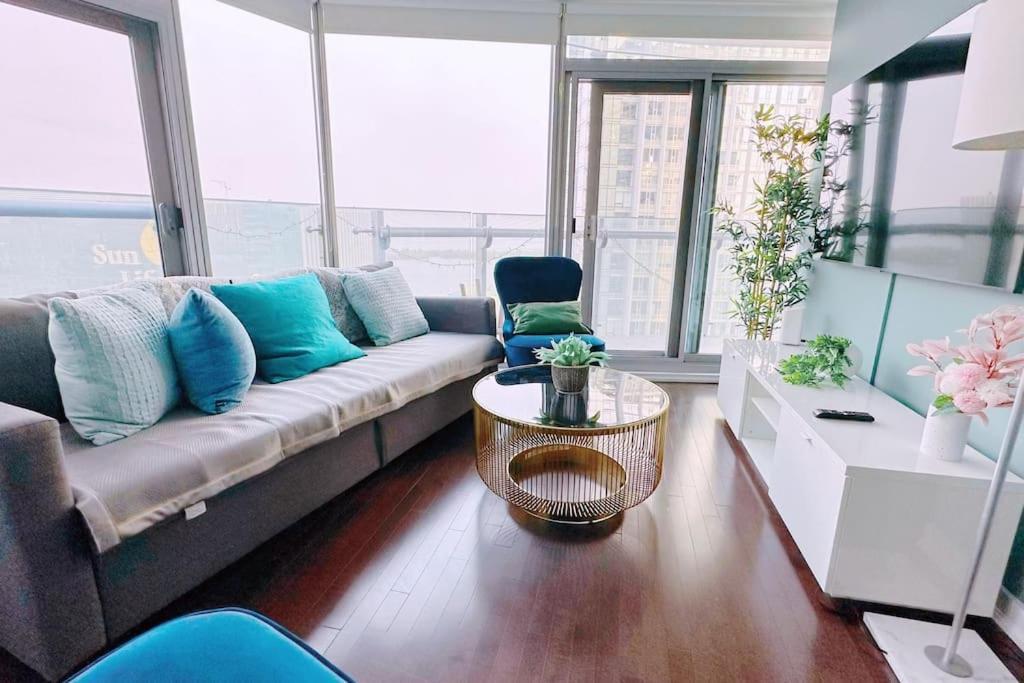 New Superior Lakeview Luxury Top Floor 3-Bedroom Suite On 48Th Floor Toronto Exterior photo