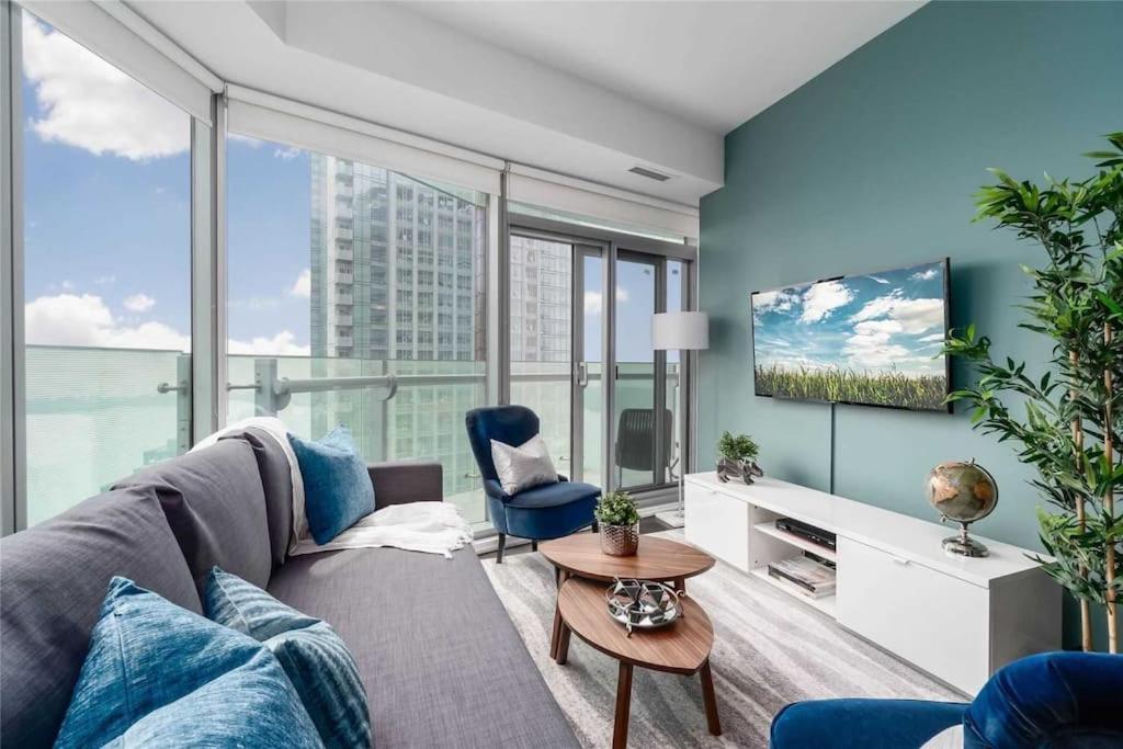 New Superior Lakeview Luxury Top Floor 3-Bedroom Suite On 48Th Floor Toronto Exterior photo